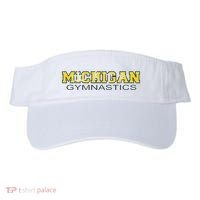 Michigan Gymnastics Tumbling Gear Gymnast Dance Visor thumb 0