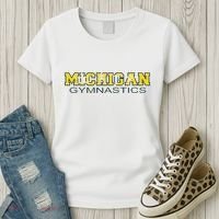 Michigan Gymnastics Tumbling Gear Gymnast Dance Women's T-Shirt thumb 3