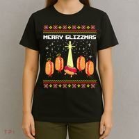 Merry Glizzmas Tacky Funny Merry Christmas Hot Dogs T-Shirt thumb 4
