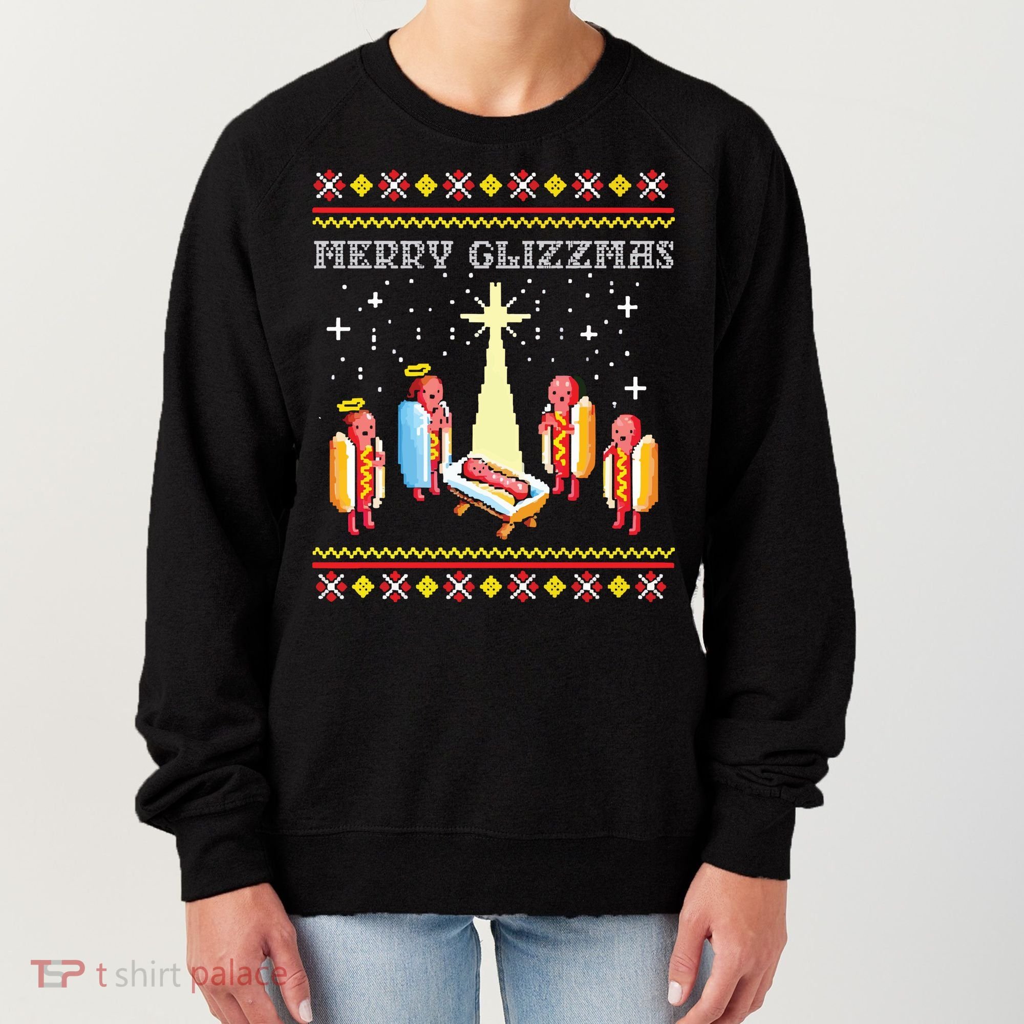 Merry Glizzmas Ugly Christmas Women's Sweatshirt