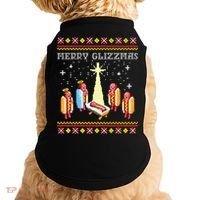Merry Glizzmas Ugly Christmas Doggie Tank thumb 0