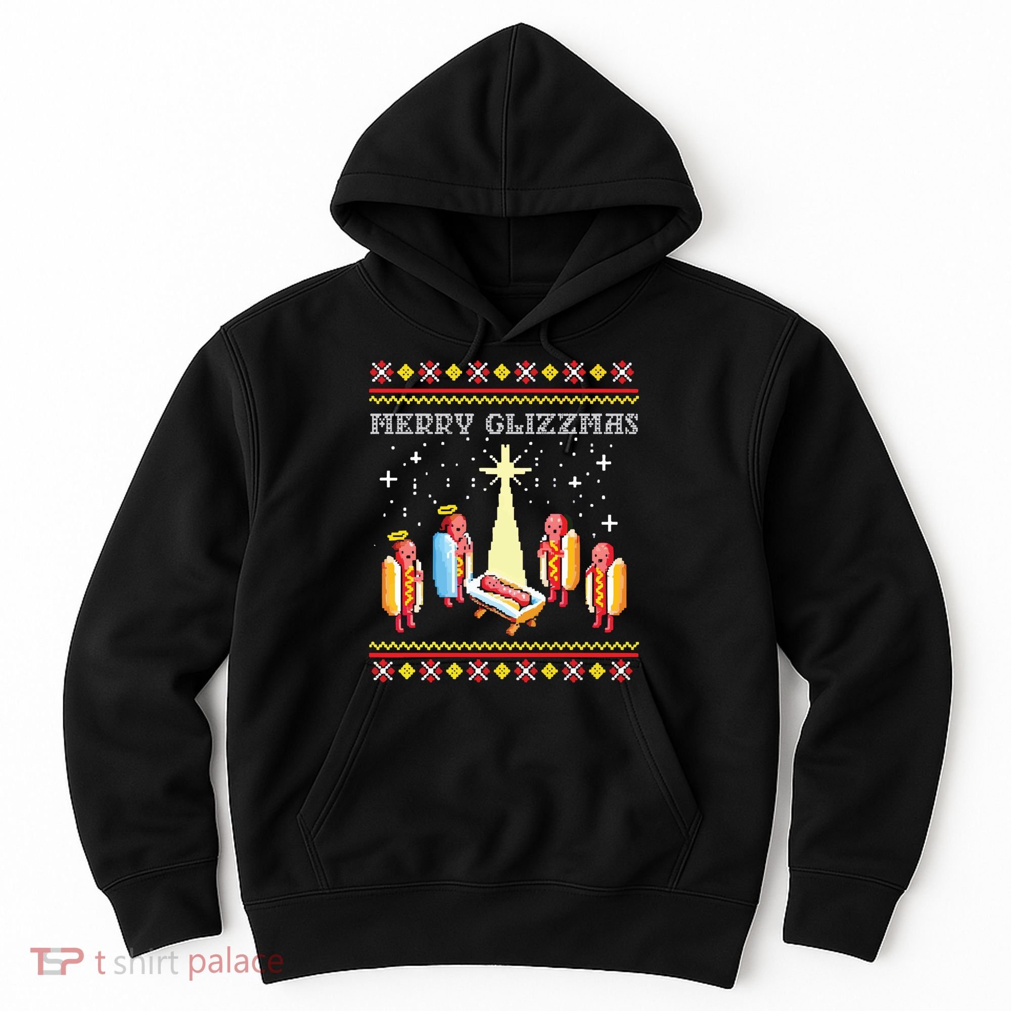 Merry Glizzmas Ugly Christmas Hoodie