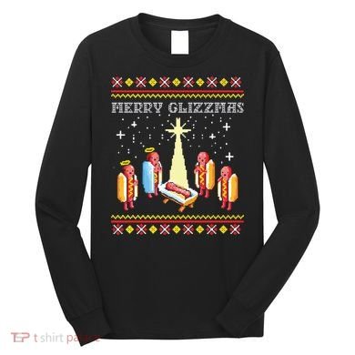 Merry Glizzmas Ugly Christmas Long Sleeve Shirt