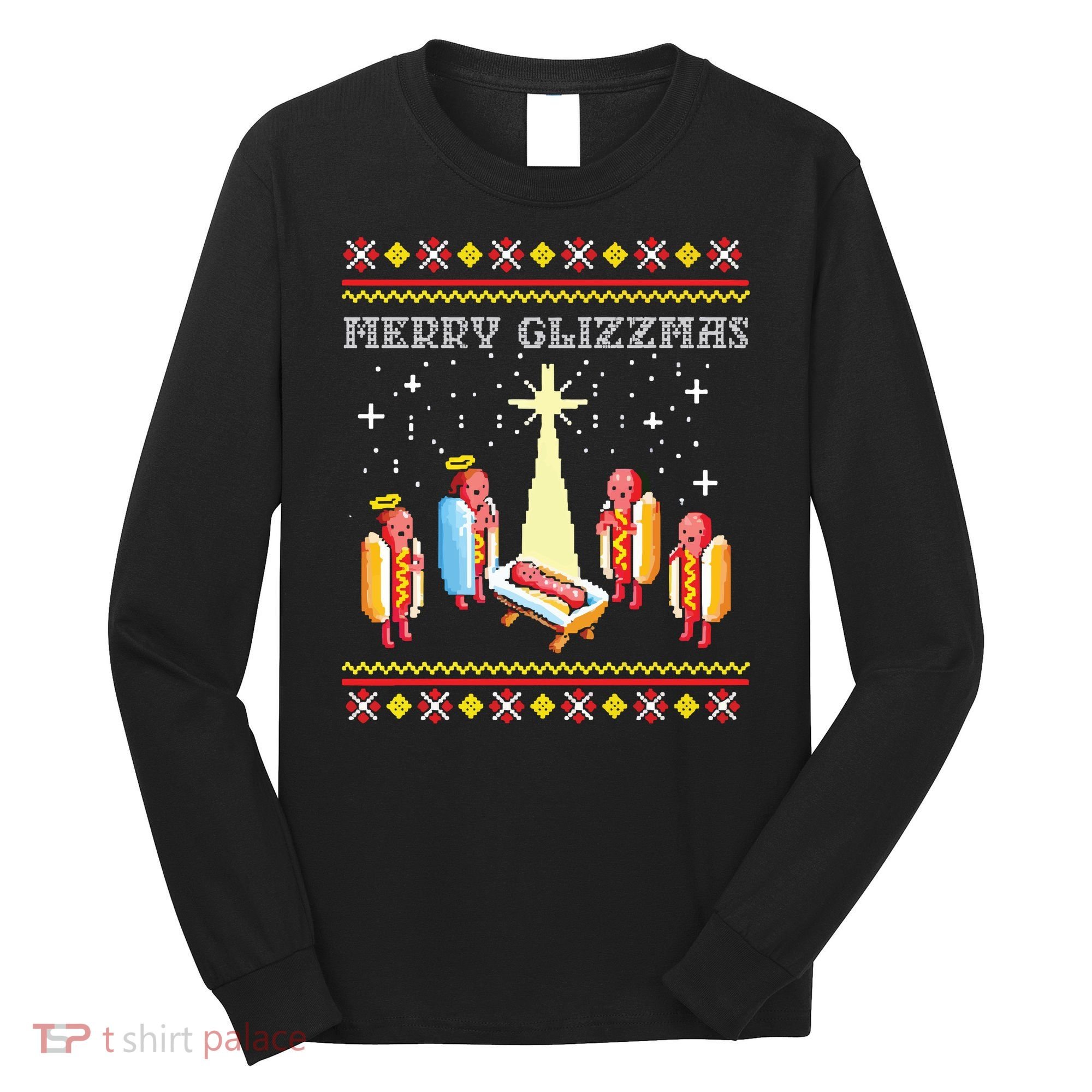 Merry Glizzmas Ugly Christmas Long Sleeve Shirt