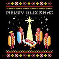 Merry Glizzmas Ugly Christmas Mousepad thumb 1