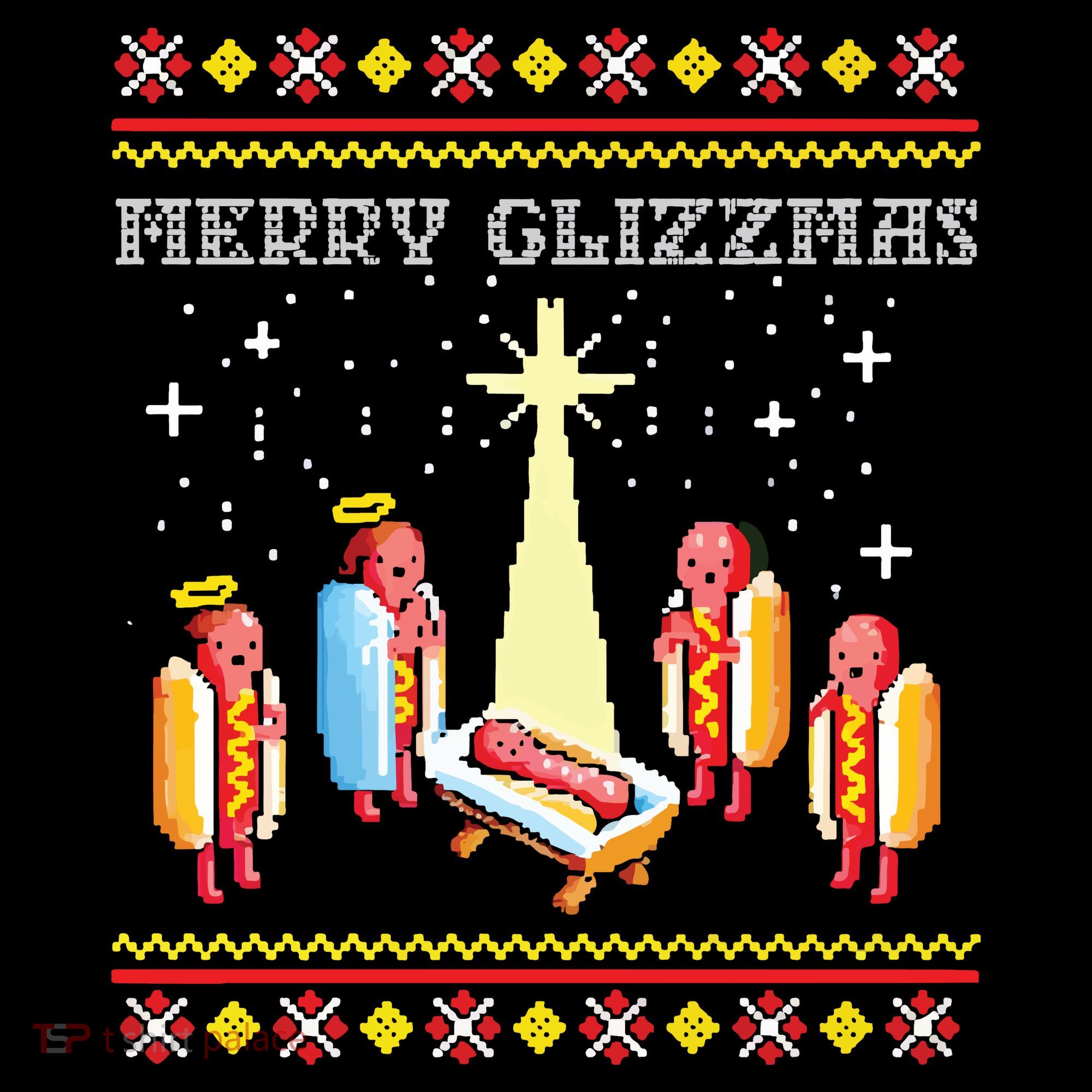 Merry Glizzmas Ugly Christmas Mousepad