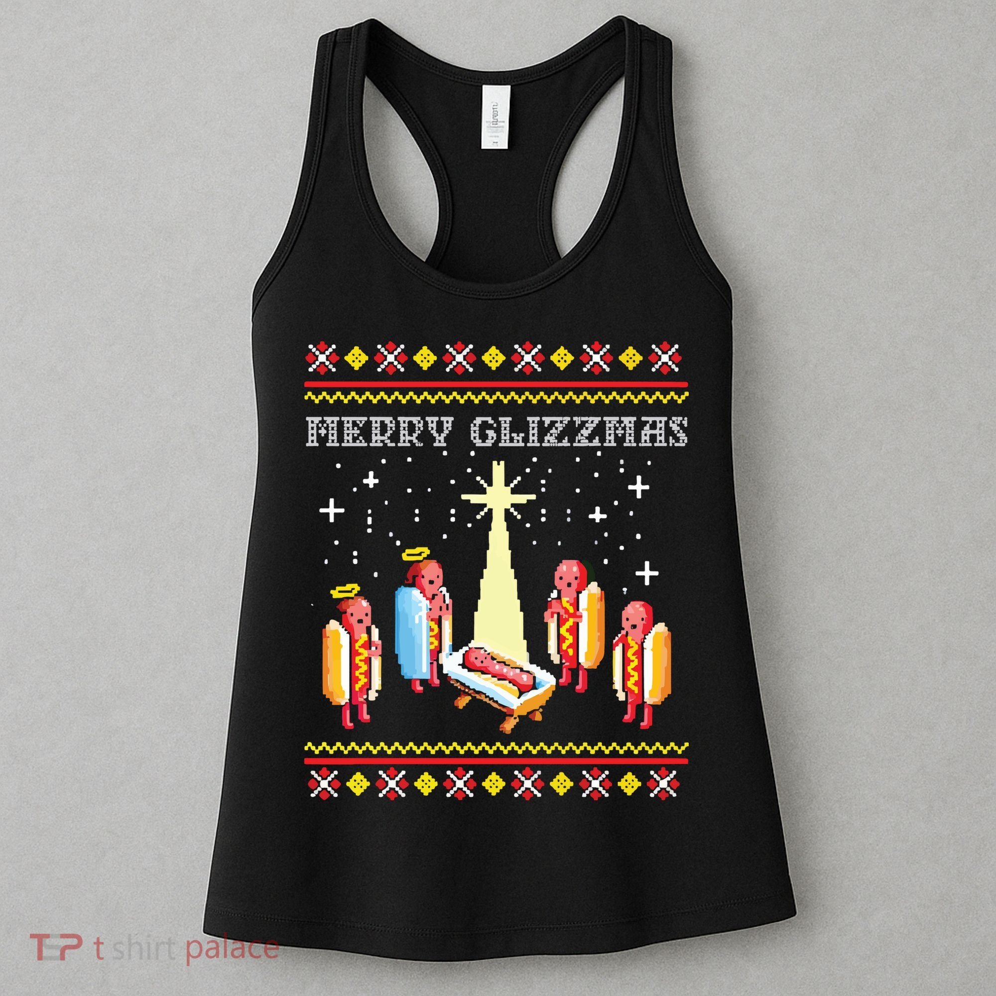 Merry Glizzmas Ugly Christmas Women's Tank Top