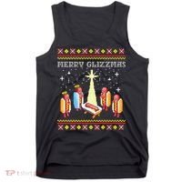 Merry Glizzmas Ugly Christmas Tank Top thumb 0