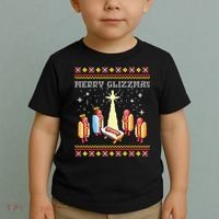 Merry Glizzmas Ugly Christmas Toddler T-Shirt thumb 2