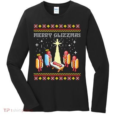 Merry Glizzmas Ugly Christmas Women's Long Sleeve Shirt
