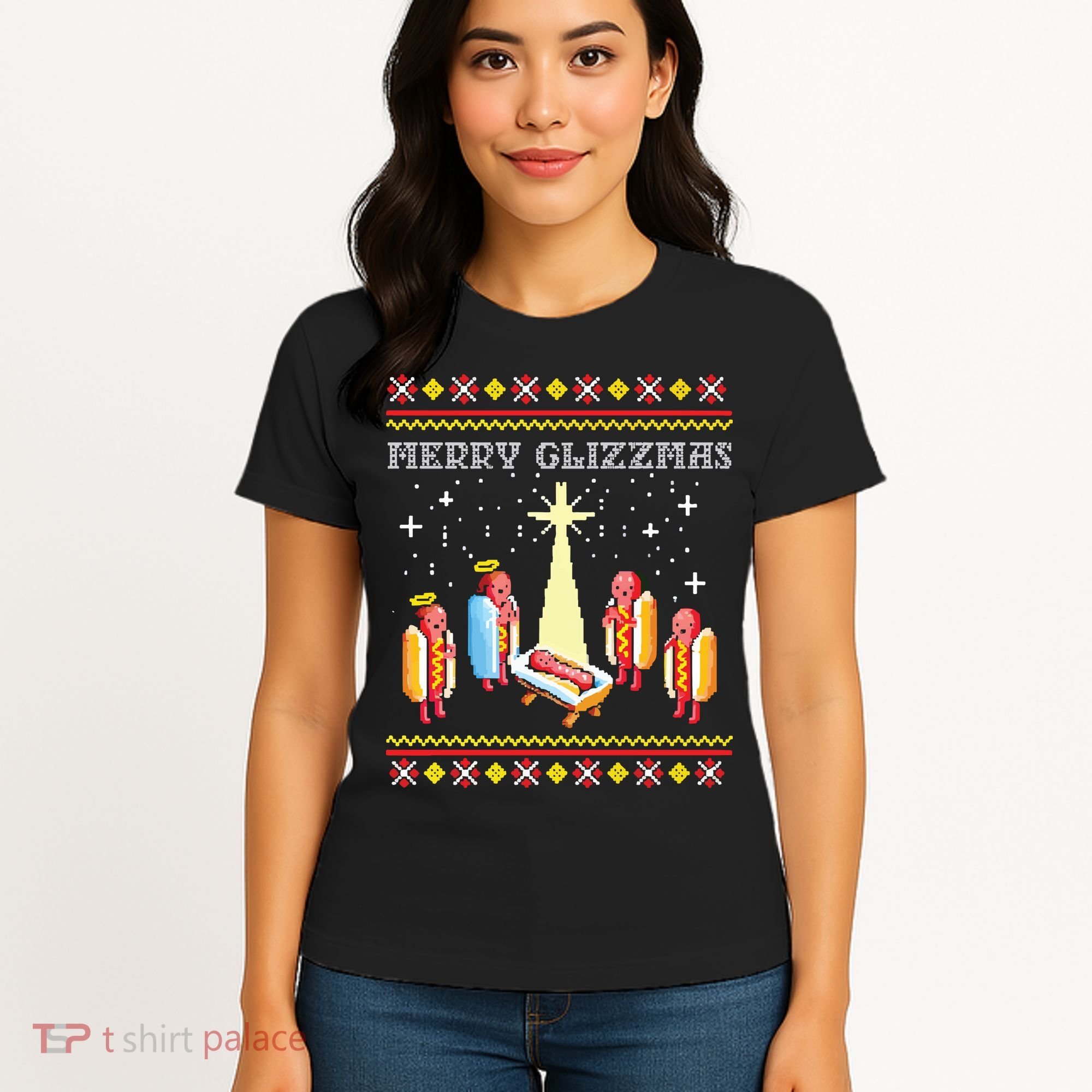 Merry Glizzmas Ugly Christmas Women's T-Shirt