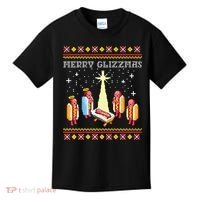 Merry Glizzmas Ugly Christmas Kids T-Shirt thumb 0