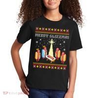 Merry Glizzmas Ugly Christmas Kids T-Shirt thumb 2