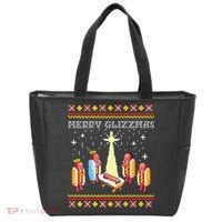 Merry Glizzmas Ugly Christmas Tote Bag thumb 0