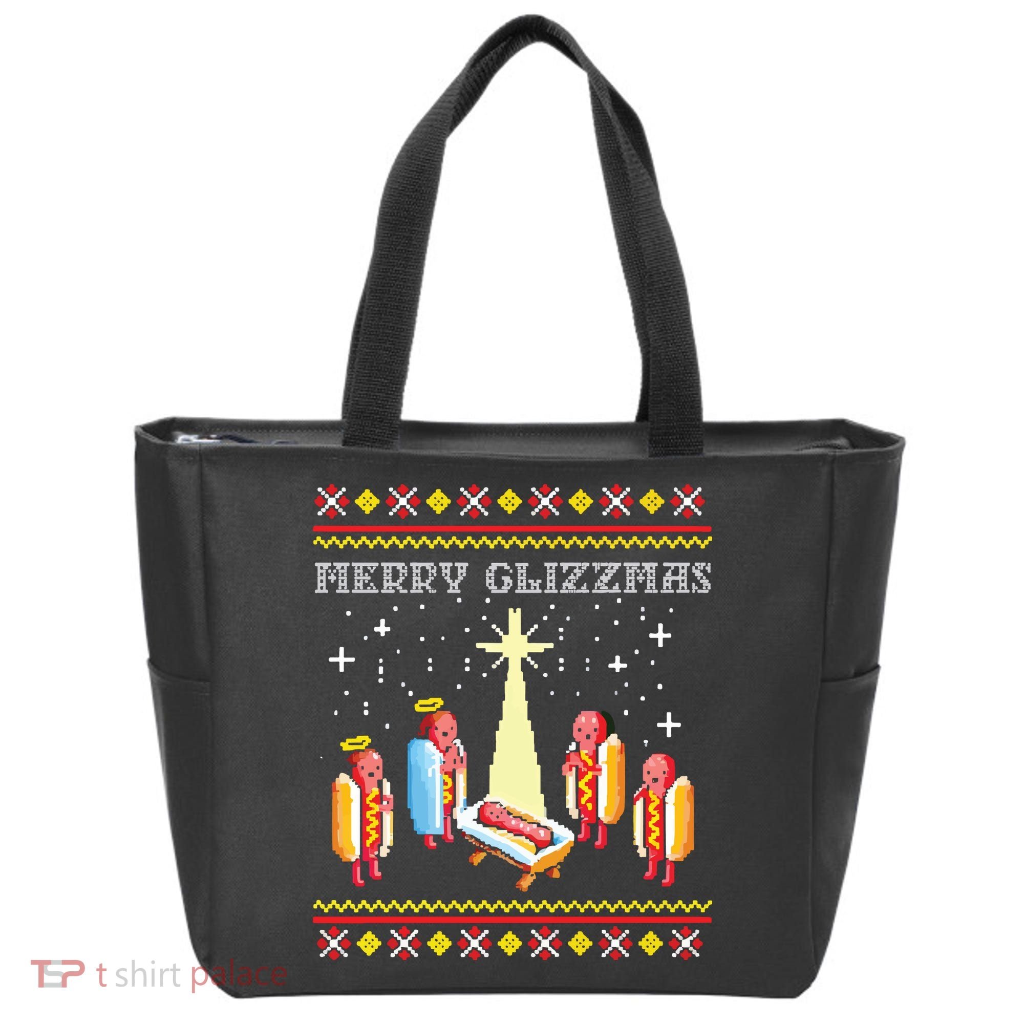 Merry Glizzmas Ugly Christmas Tote Bag