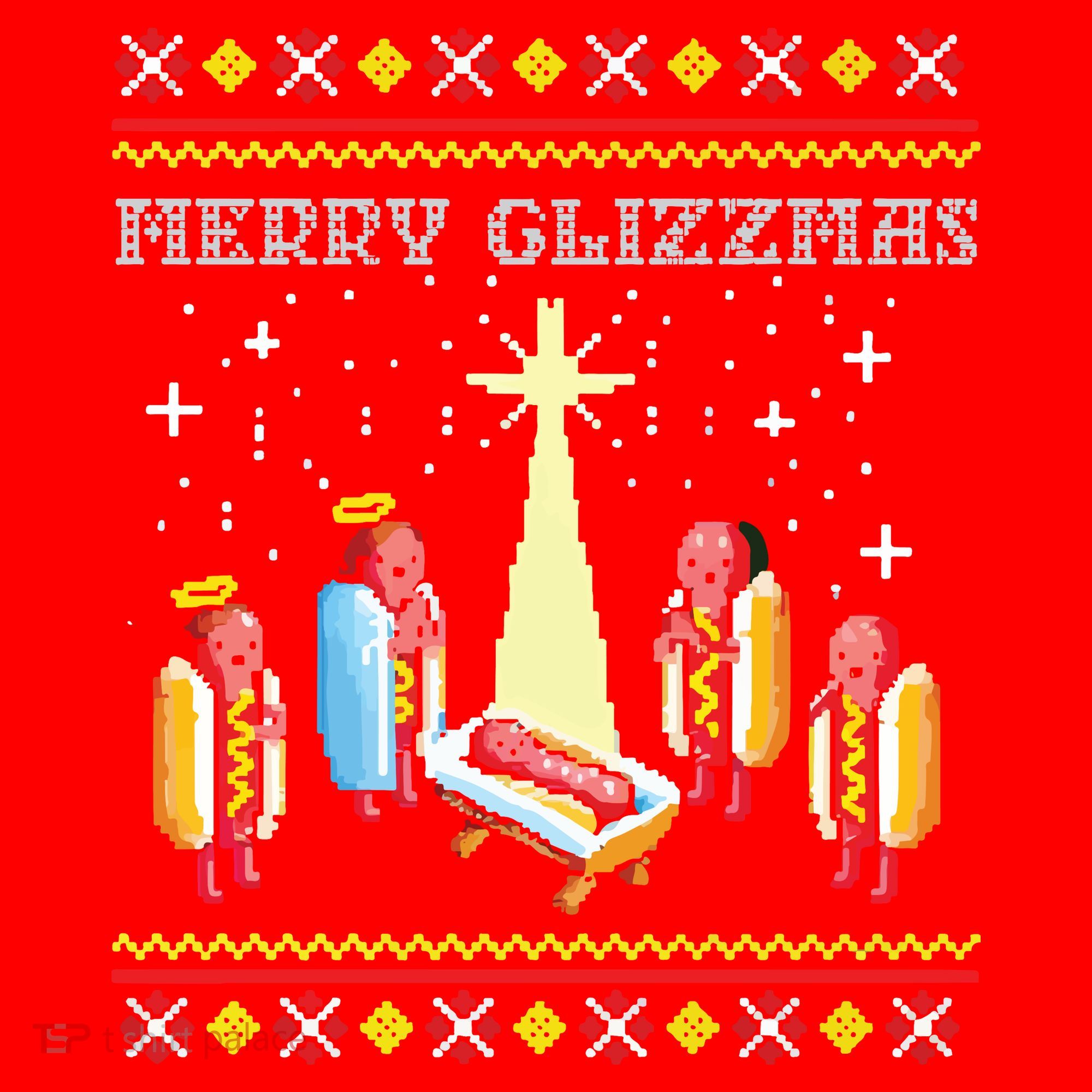 Merry Glizzmas Ugly Christmas Santa Hat