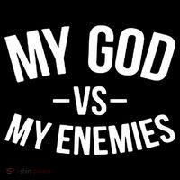 My God Vs My Enemies Funny Gift Women's Hoodie thumb 2