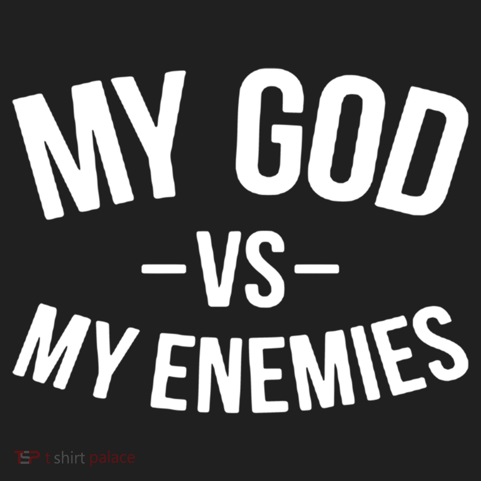 My God Vs My Enemies Funny Gift Hat