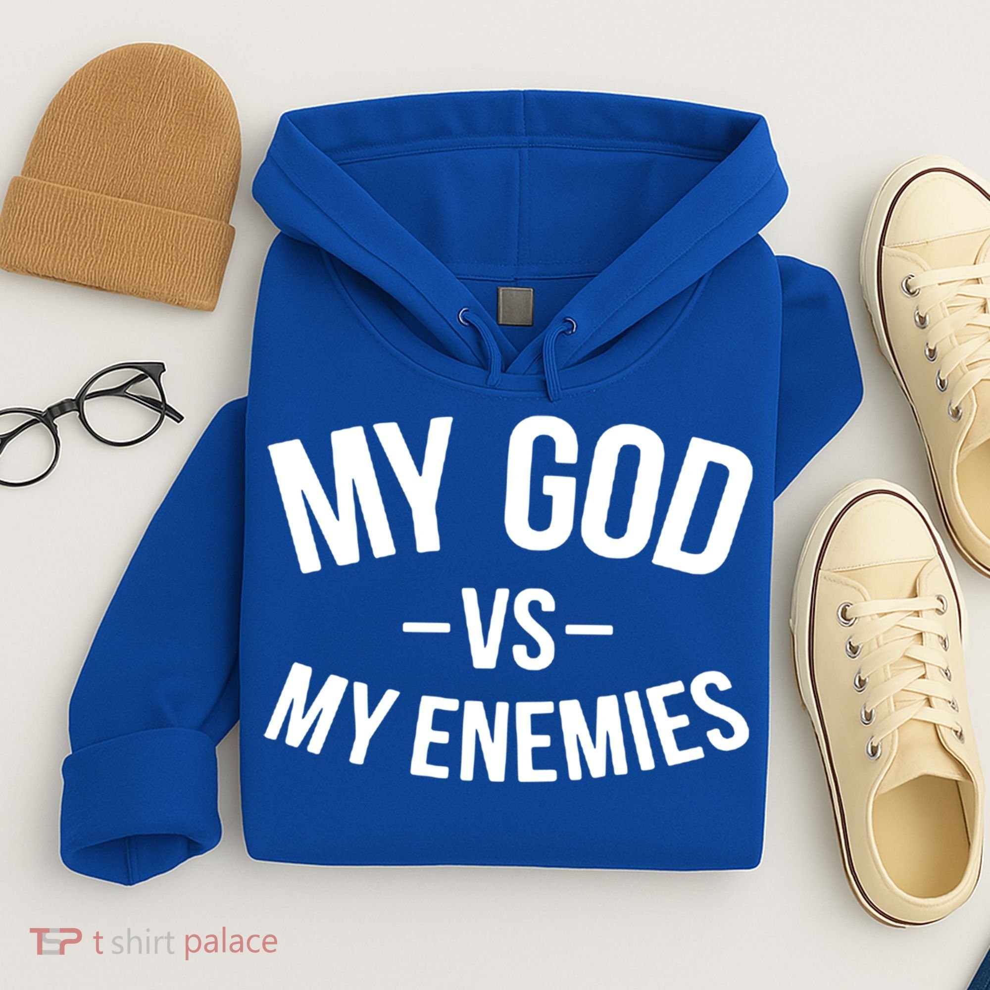 My God Vs My Enemies Funny Gift Hoodie