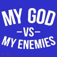 My God Vs My Enemies Funny Gift Visor thumb 3