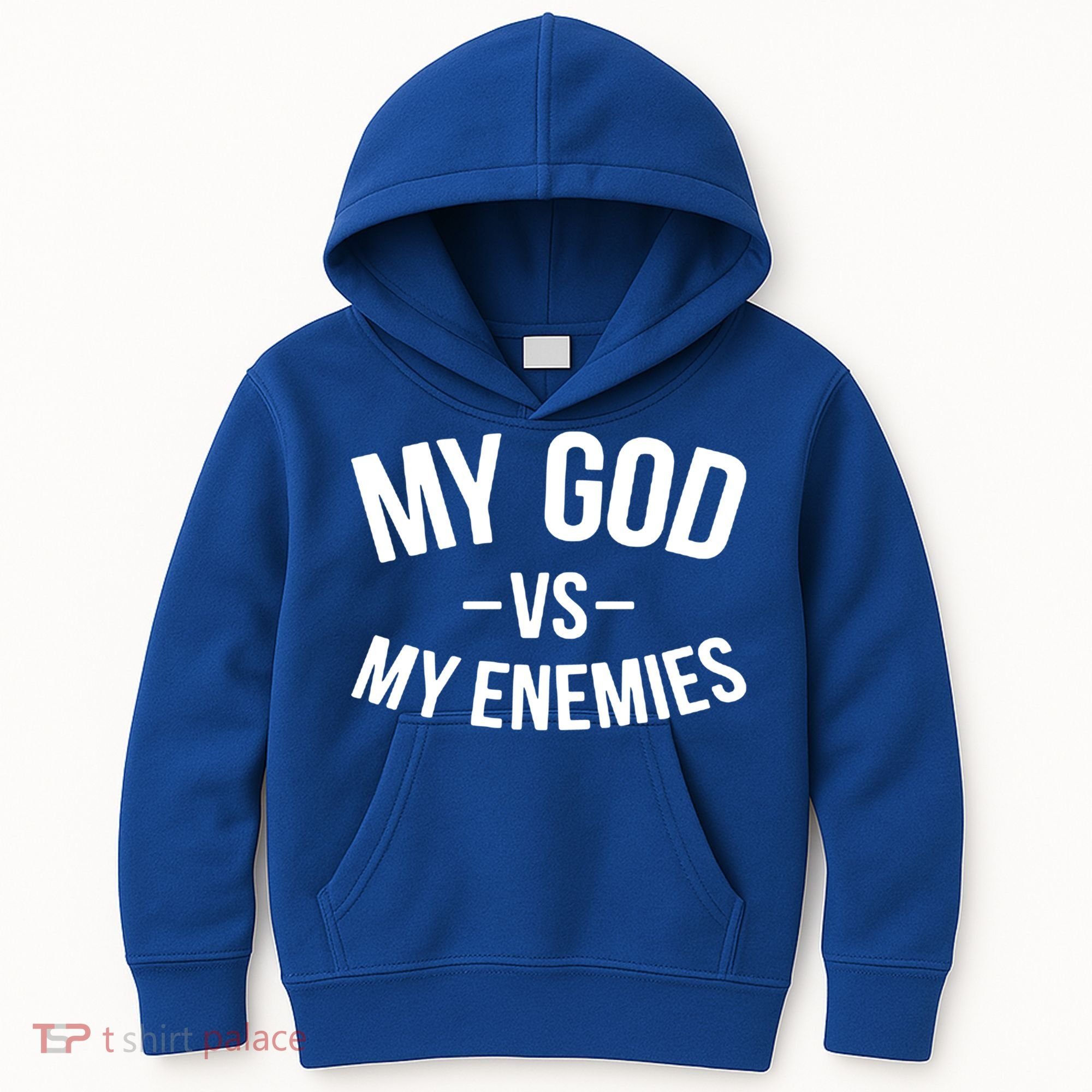 My God Vs My Enemies Funny Gift Kids Hoodie