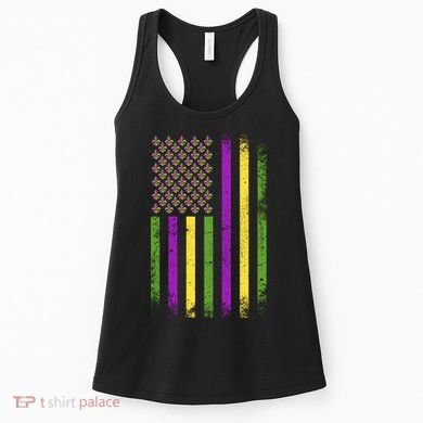 Mardi Gras Vintage Flag Celebration Women's Tank Top