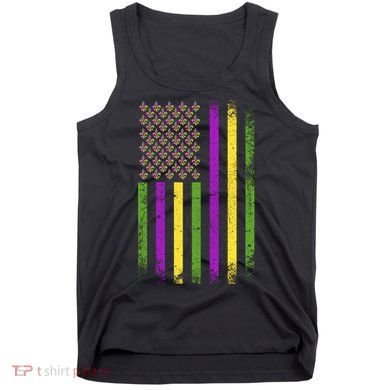 Mardi Gras Vintage Flag Celebration Tank Top