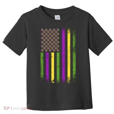 Mardi Gras Vintage Flag Celebration Toddler T-Shirt