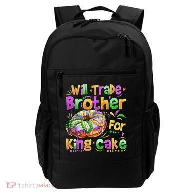Mardi Gras Will Trade Brother For King Cake Bead Backpack