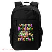 Mardi Gras Will Trade Brother For King Cake Bead Backpack thumb 0