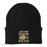 Mardi Gras Will Trade Brother For King Cake Bead Beanie thumb 0