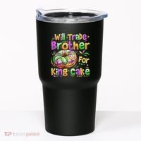 Mardi Gras Will Trade Brother For King Cake Bead Tumbler thumb 0