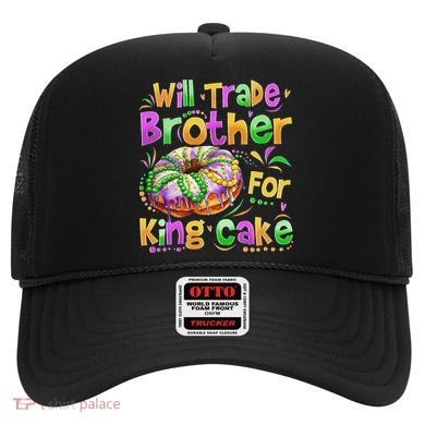 Mardi Gras Will Trade Brother For King Cake Bead Hat