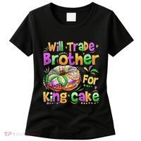 Mardi Gras Will Trade Brother For King Cake Bead Women's T-Shirt thumb 0