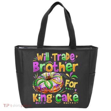 Mardi Gras Will Trade Brother For King Cake Bead Tote Bag