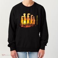 Meerkat Group With Sunset Wildlife Meerkat Cute Gift Women's Sweatshirt thumb 0
