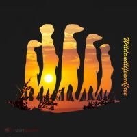Meerkat Group With Sunset Wildlife Meerkat Cute Gift Backpack thumb 2