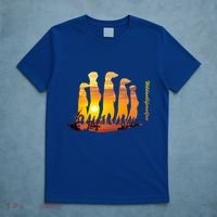 Meerkat Group With Sunset Wildlife Meerkat Cute Gift T-Shirt thumb 5