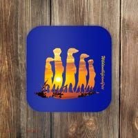 Meerkat Group With Sunset Wildlife Meerkat Cute Gift Coaster thumb 0