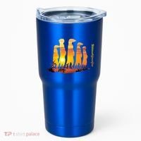 Meerkat Group With Sunset Wildlife Meerkat Cute Gift Tumbler thumb 0