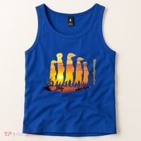 Meerkat Group With Sunset Wildlife Meerkat Cute Gift Tank Top thumb 2