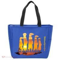 Meerkat Group With Sunset Wildlife Meerkat Cute Gift Tote Bag thumb 0
