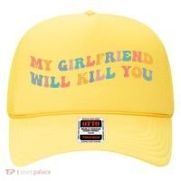 My Girlfriend Will Kill You Funny Boyfriend Dating Couples Hat thumb 0