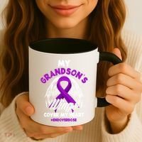My Grandson's Wings Cover My Heart End Overdose Cool Gift Coffee Mug thumb 3