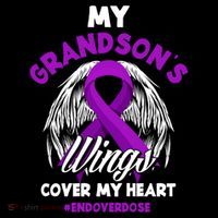 My Grandson's Wings Cover My Heart End Overdose Cool Gift Coffee Mug thumb 5