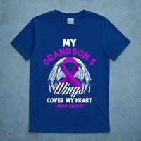 My Grandson's Wings Cover My Heart End Overdose Cool Gift T-Shirt thumb 5