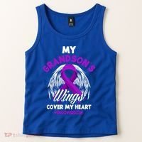 My Grandson's Wings Cover My Heart End Overdose Cool Gift Tank Top thumb 2