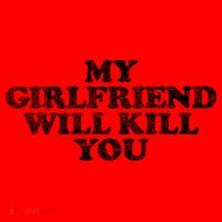 My Girlfriend Will Kill You Funny Sarcastic Santa Hat thumb 1