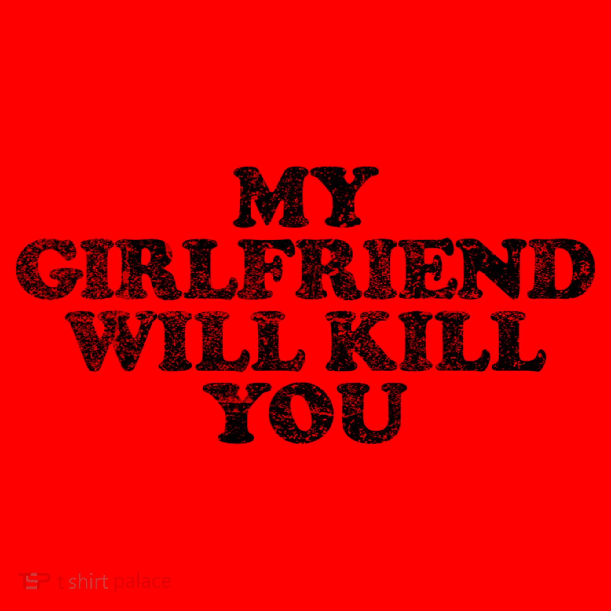 My Girlfriend Will Kill You Funny Sarcastic Santa Hat