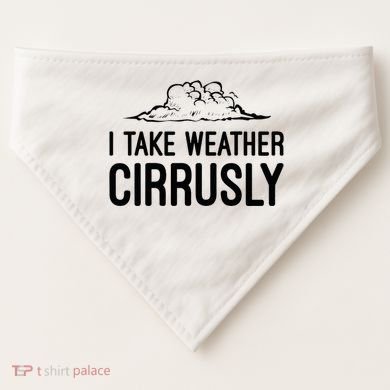 Meteorologist Gift Weather Meteorology USA-Made Doggie Bandana